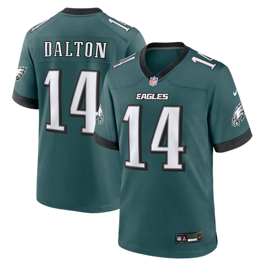 Men's Philadelphia Eagles Andy Dalton Nike Midnight Green Team Game Jersey - Image 1