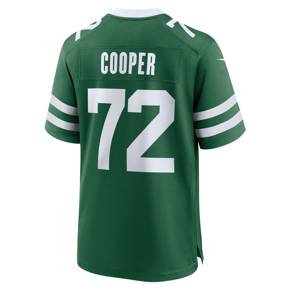 Men's New York Jets Anez Cooper Nike Legacy Green Team Game Jersey - Image 6