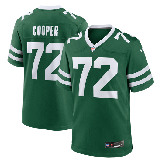 Men's New York Jets Anez Cooper Nike Legacy Green Team Game Jersey - Image 1