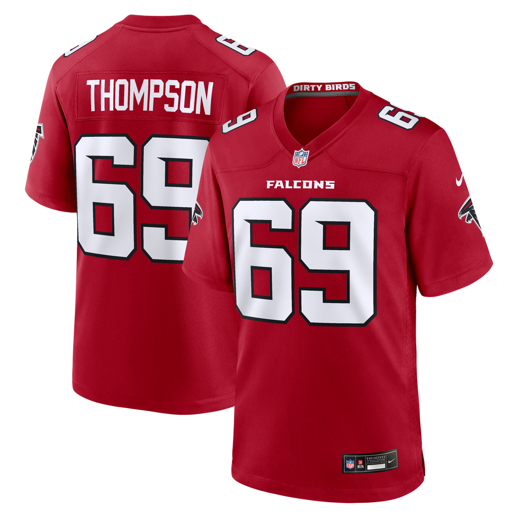 Men's Atlanta Falcons Anterio Thompson Nike Red Team Game Jersey