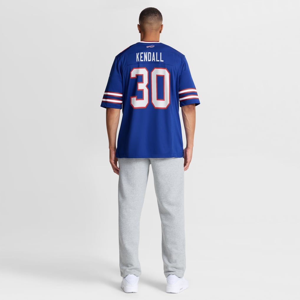 Men's Buffalo Bills Anthony Kendall Nike Royal Team Game Jersey - Image 4