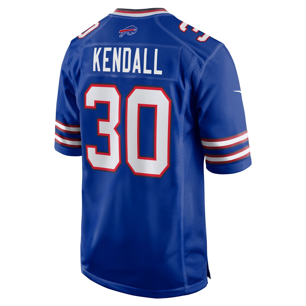 Men's Buffalo Bills Anthony Kendall Nike Royal Team Game Jersey - Image 6