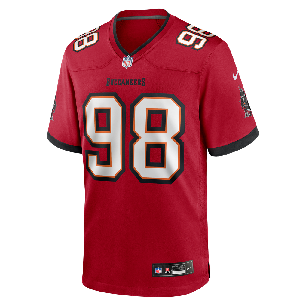 Men's Tampa Bay Buccaneers Anthony Nelson Nike Red Game Jersey - Image 3
