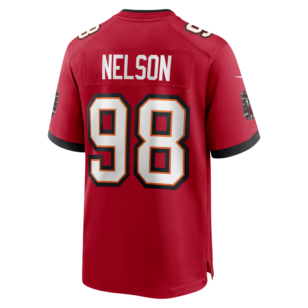 Men's Tampa Bay Buccaneers Anthony Nelson Nike Red Game Jersey - Image 4