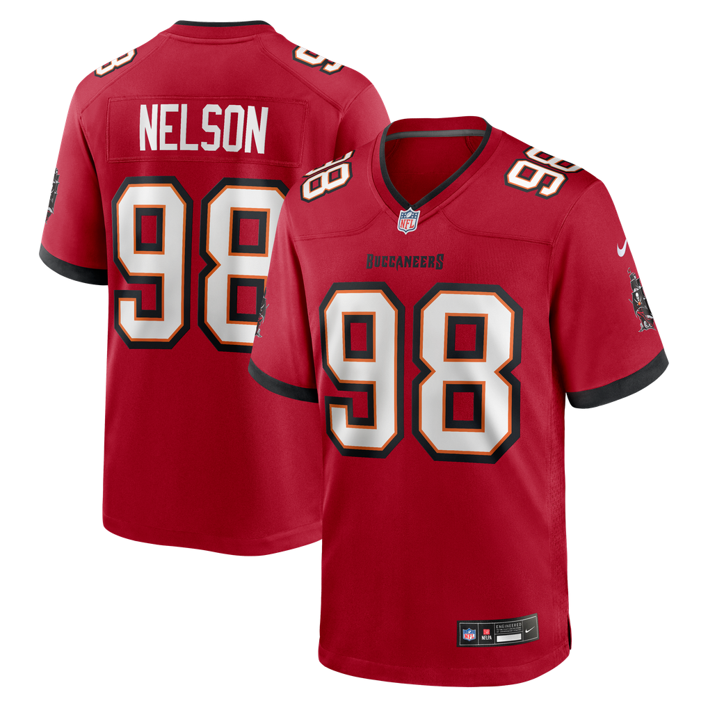 Men's Tampa Bay Buccaneers Anthony Nelson Nike Red Game Jersey - Image 1