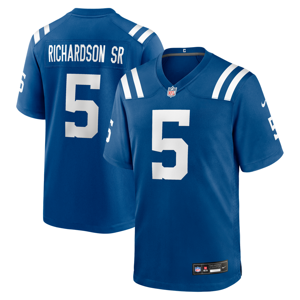 Men's Indianapolis Colts Anthony Richardson Sr. Nike  Royal Team Game Jersey - Image 2