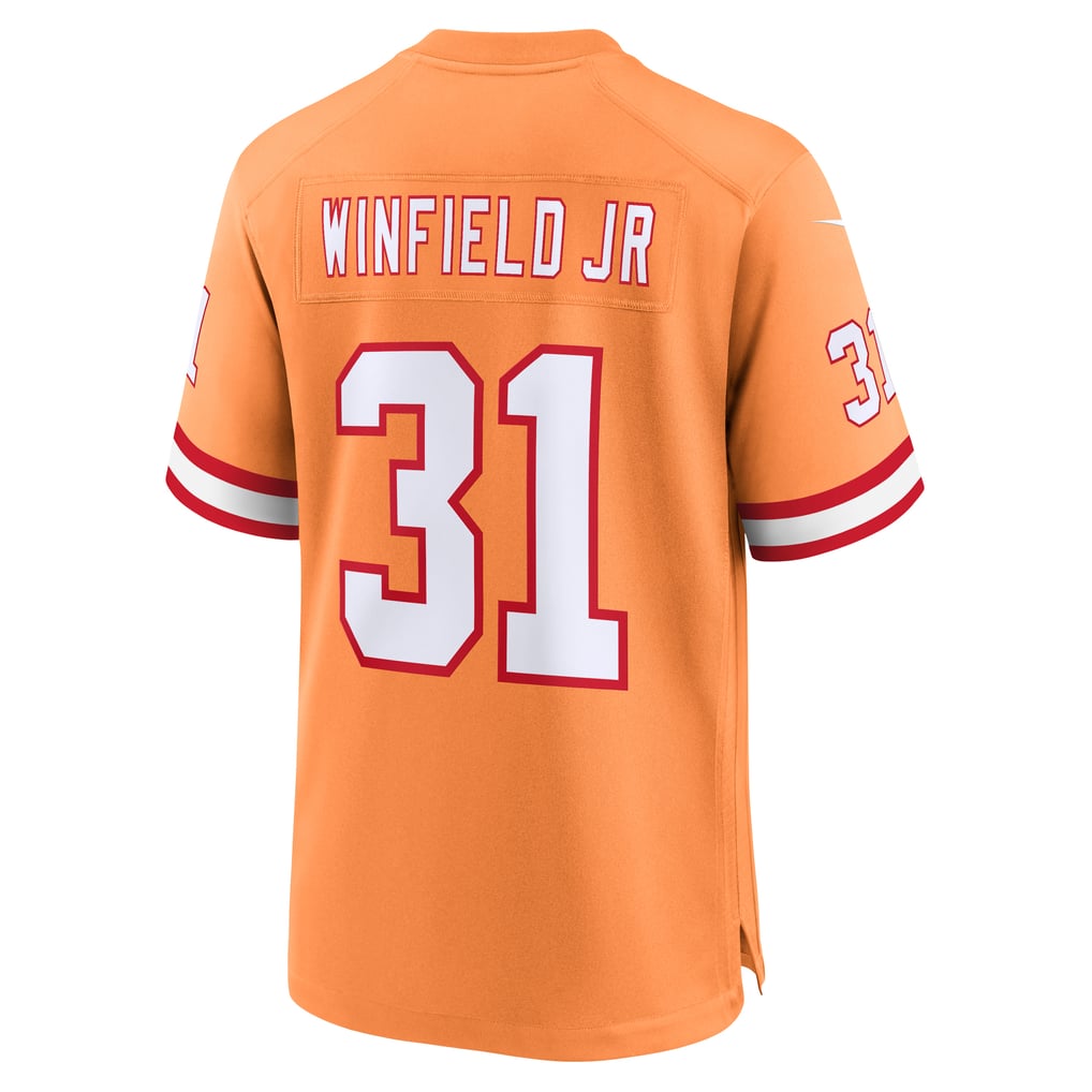 Men's Tampa Bay Buccaneers Antoine Winfield Jr. Nike Orange Throwback Game Jersey - Image 4