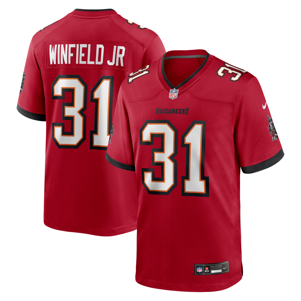 Men's Tampa Bay Buccaneers Antoine Winfield Jr. Nike Red Game Jersey - Image 1