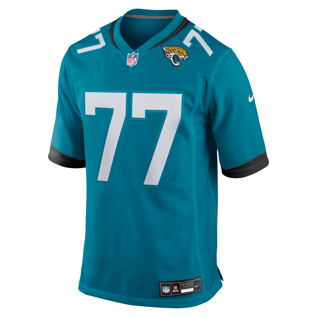 Men's Jacksonville Jaguars Anton Harrison Nike Teal  Game Jersey - Image 3