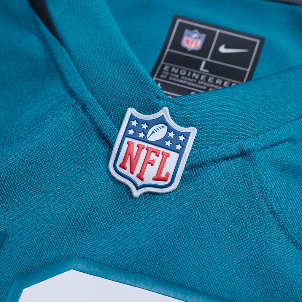 Men's Jacksonville Jaguars Anton Harrison Nike Teal  Game Jersey - Image 5