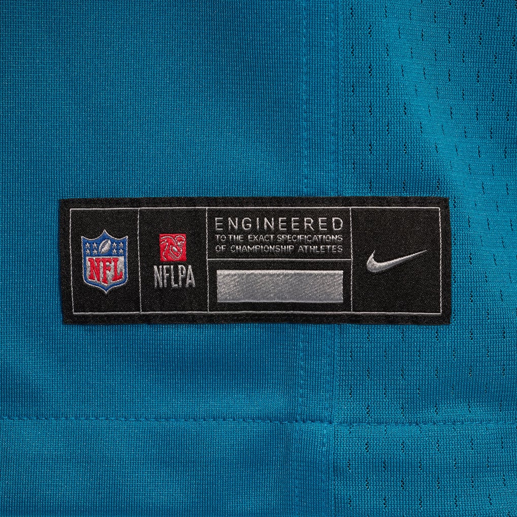 Men's Jacksonville Jaguars Anton Harrison Nike Teal  Game Jersey - Image 7