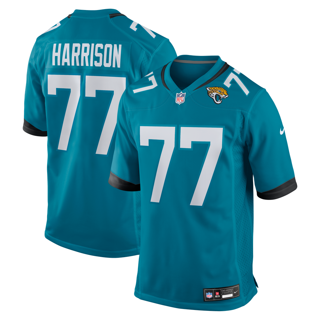 Men's Jacksonville Jaguars Anton Harrison Nike Teal  Game Jersey - Image 1