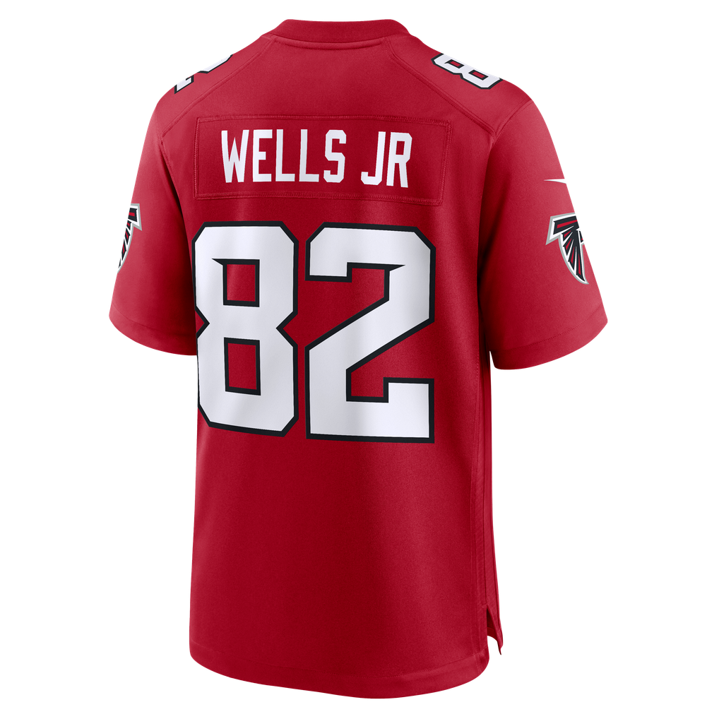 Men's Atlanta Falcons Antwane Wells Jr. Nike Red Team Game Jersey