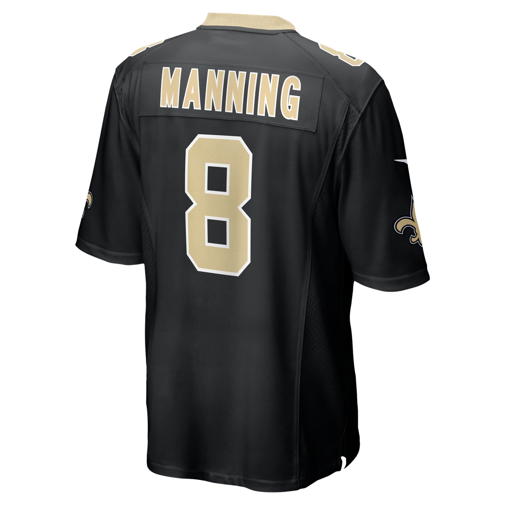 Men's New Orleans Saints Archie Manning Nike Black Game Retired Player Jersey - Image 4