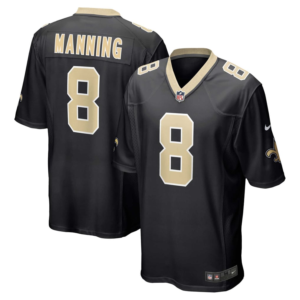 Men's New Orleans Saints Archie Manning Nike Black Retired Player Game Jersey - Image 2