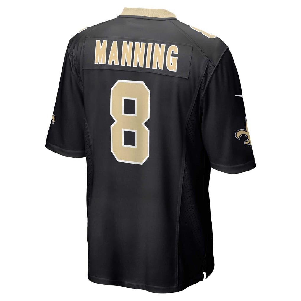 Men's New Orleans Saints Archie Manning Nike Black Retired Player Game Jersey - Image 4