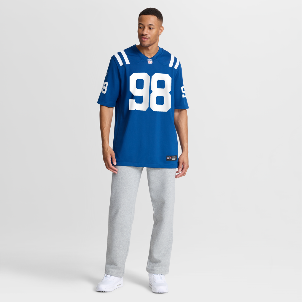 Men's Indianapolis Colts Arden Key Nike Royal Team Game Jersey - Image 3