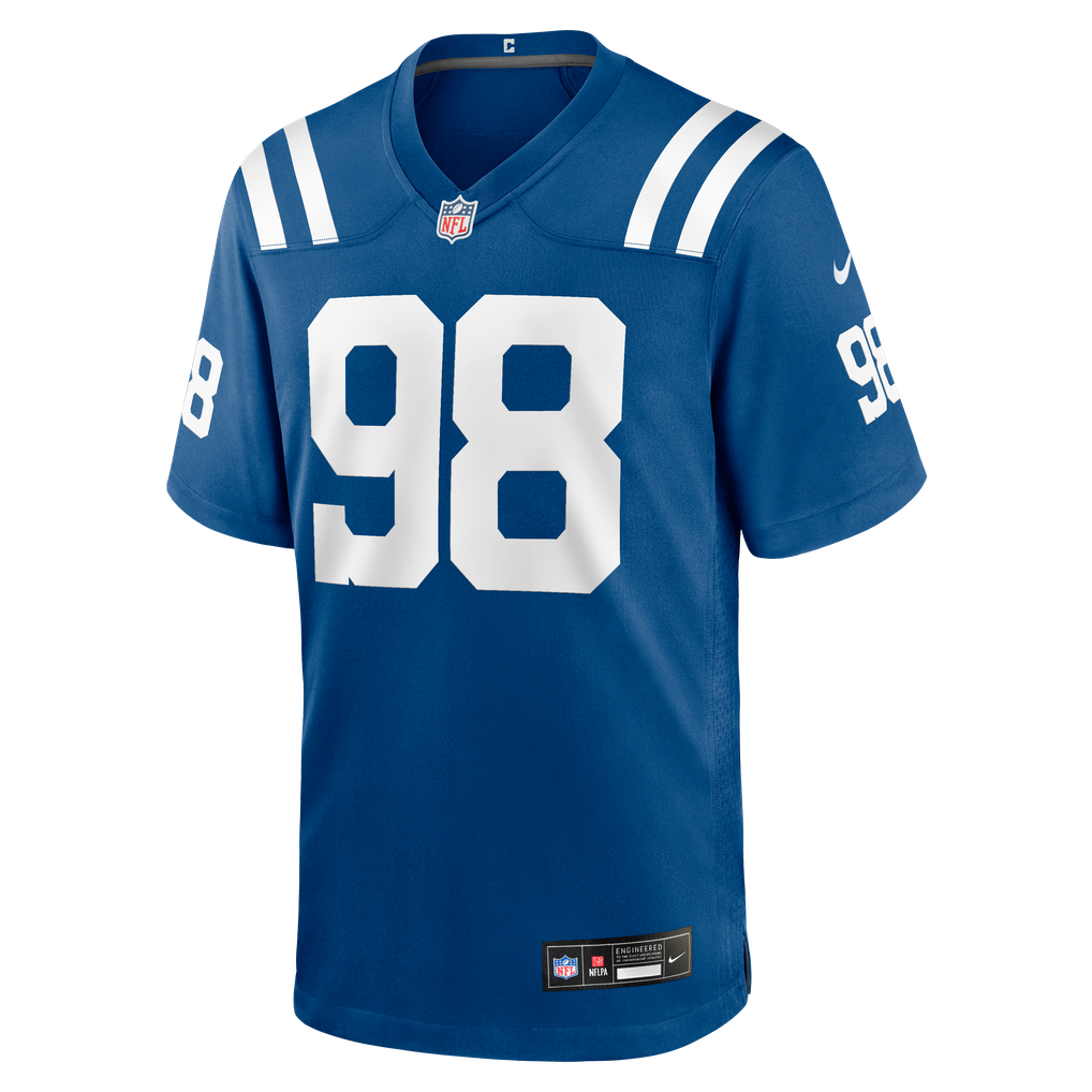 Men's Indianapolis Colts Arden Key Nike Royal Team Game Jersey - Image 5