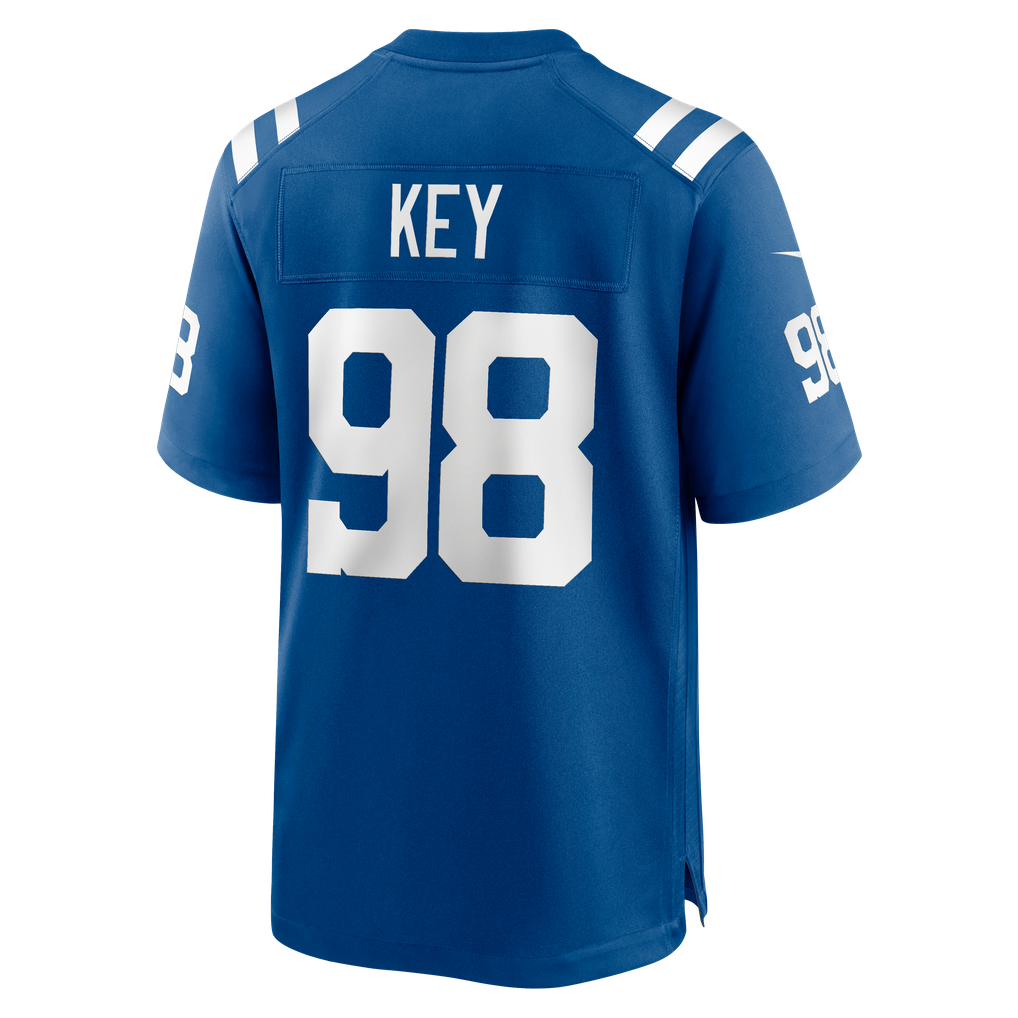 Men's Indianapolis Colts Arden Key Nike Royal Team Game Jersey - Image 6