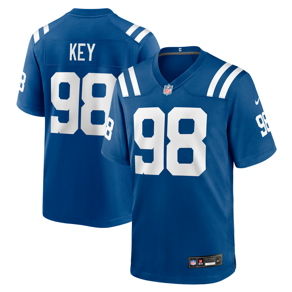 Men's Indianapolis Colts Arden Key Nike Royal Team Game Jersey - Image 1