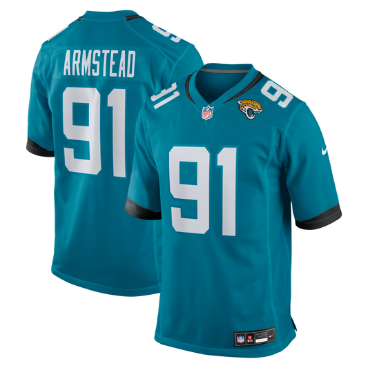 Men's Jacksonville Jaguars Arik Armstead Nike  Teal Team Game Jersey - Image 1
