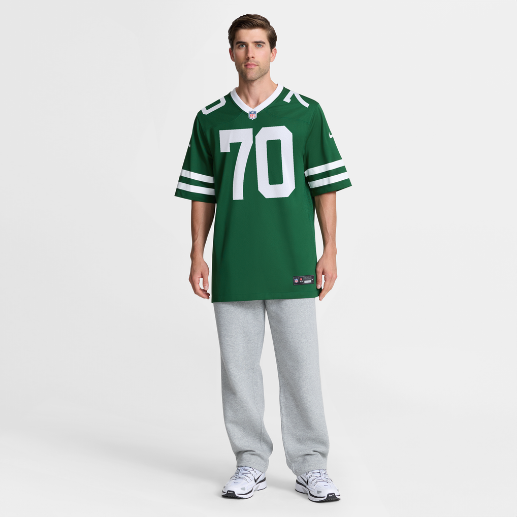 Men's New York Jets Armand Membou Nike Green Team Game Jersey - Image 8