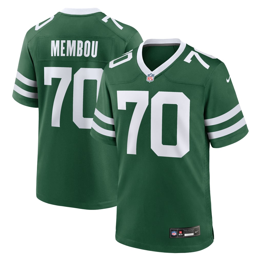 Men's New York Jets Armand Membou Nike Green Team Game Jersey - Image 2