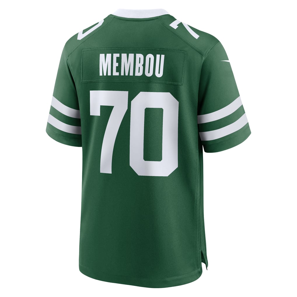 Men's New York Jets Armand Membou Nike Green Team Game Jersey - Image 4