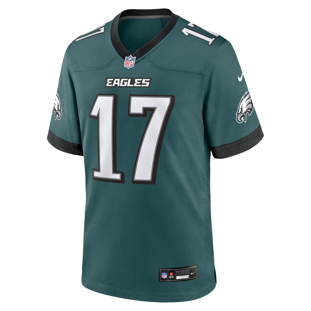 Men's Philadelphia Eagles Arnold Ebiketie Nike  Midnight Green Team Game Jersey - Image 3