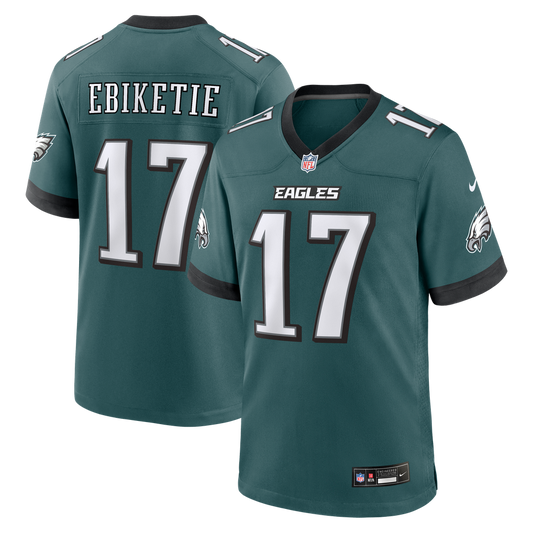 Men's Philadelphia Eagles Arnold Ebiketie Nike  Midnight Green Team Game Jersey - Image 1
