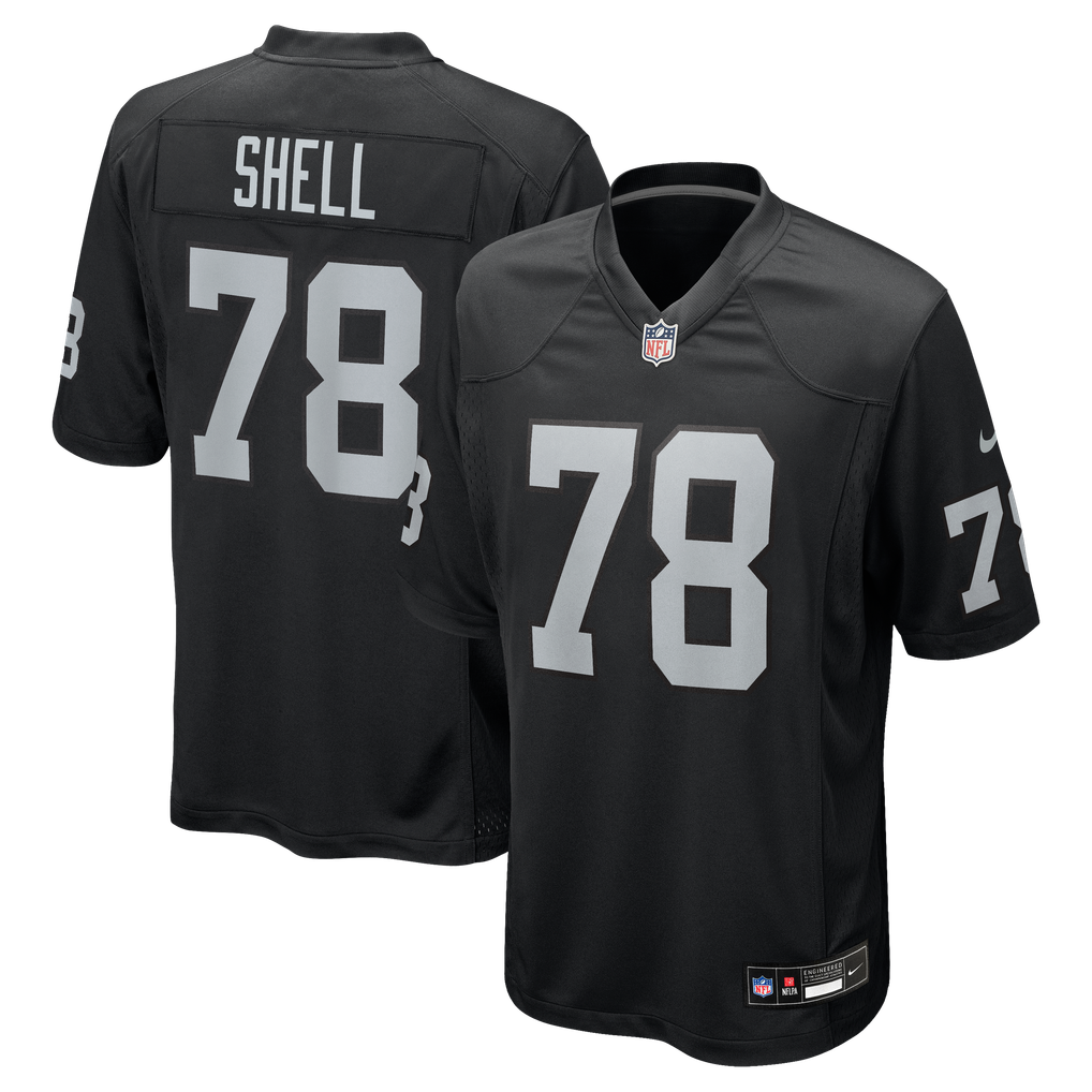 Men's Las Vegas Raiders Art Shell Nike Black Game Retired Player Jersey - Image 2