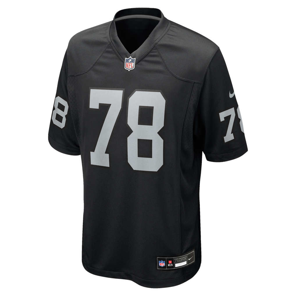 Men's Las Vegas Raiders Art Shell Nike Black Game Retired Player Jersey - Image 3