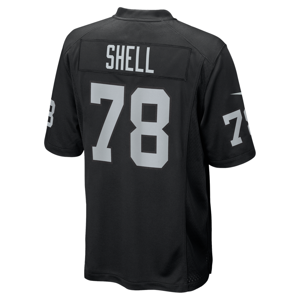 Men's Las Vegas Raiders Art Shell Nike Black Game Retired Player Jersey - Image 4