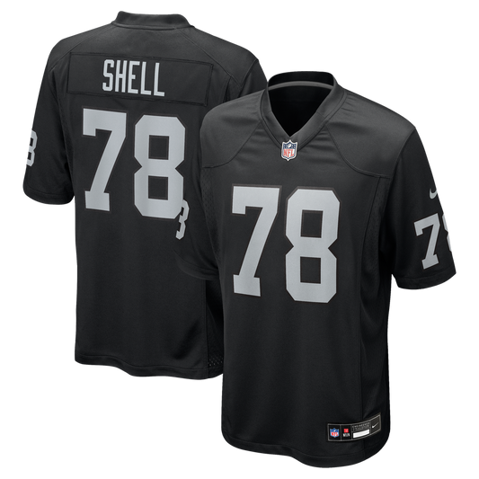 Men's Las Vegas Raiders Art Shell Nike Black Game Retired Player Jersey - Image 1