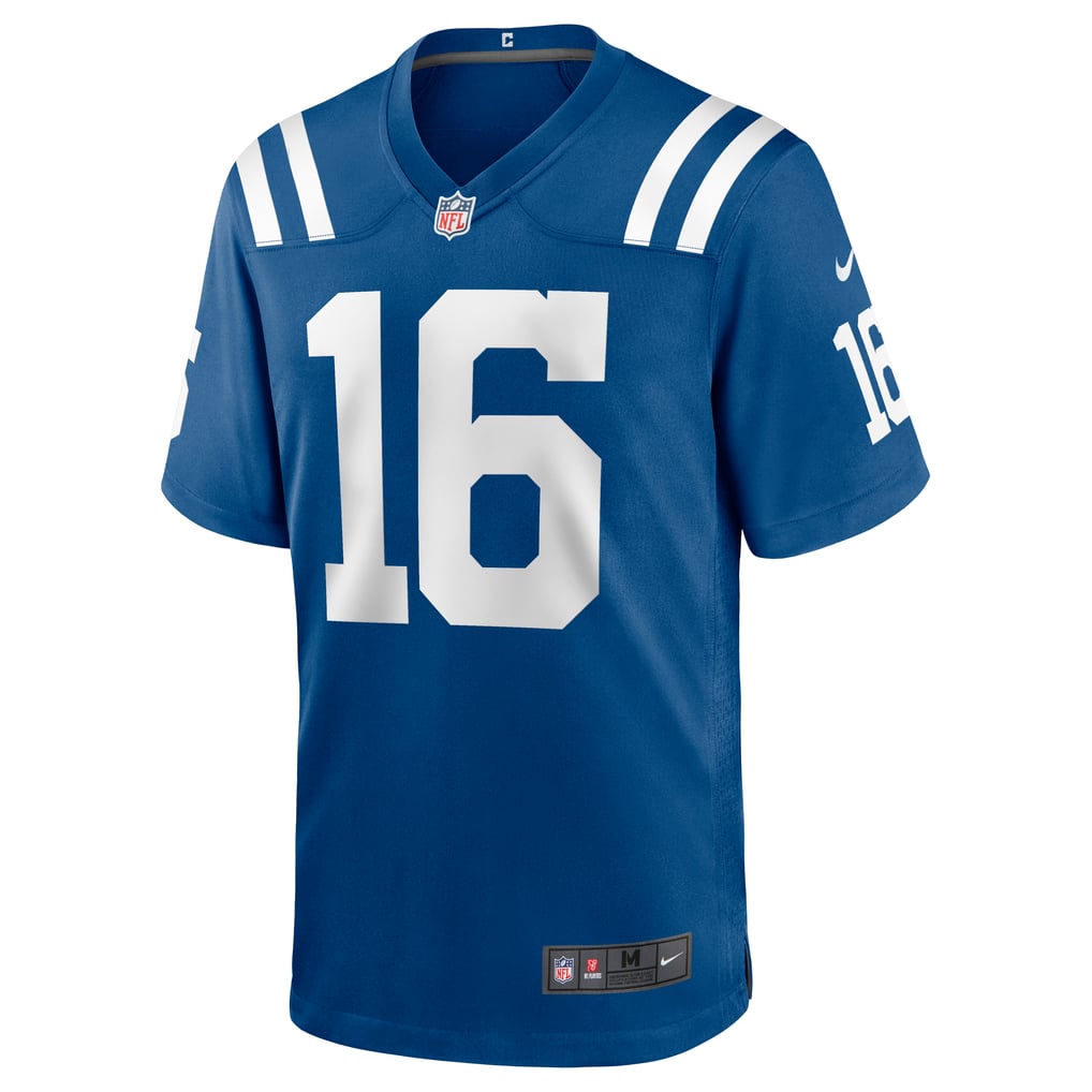 Men's Indianapolis Colts Ashton Dulin Nike Royal Game Jersey - Image 3