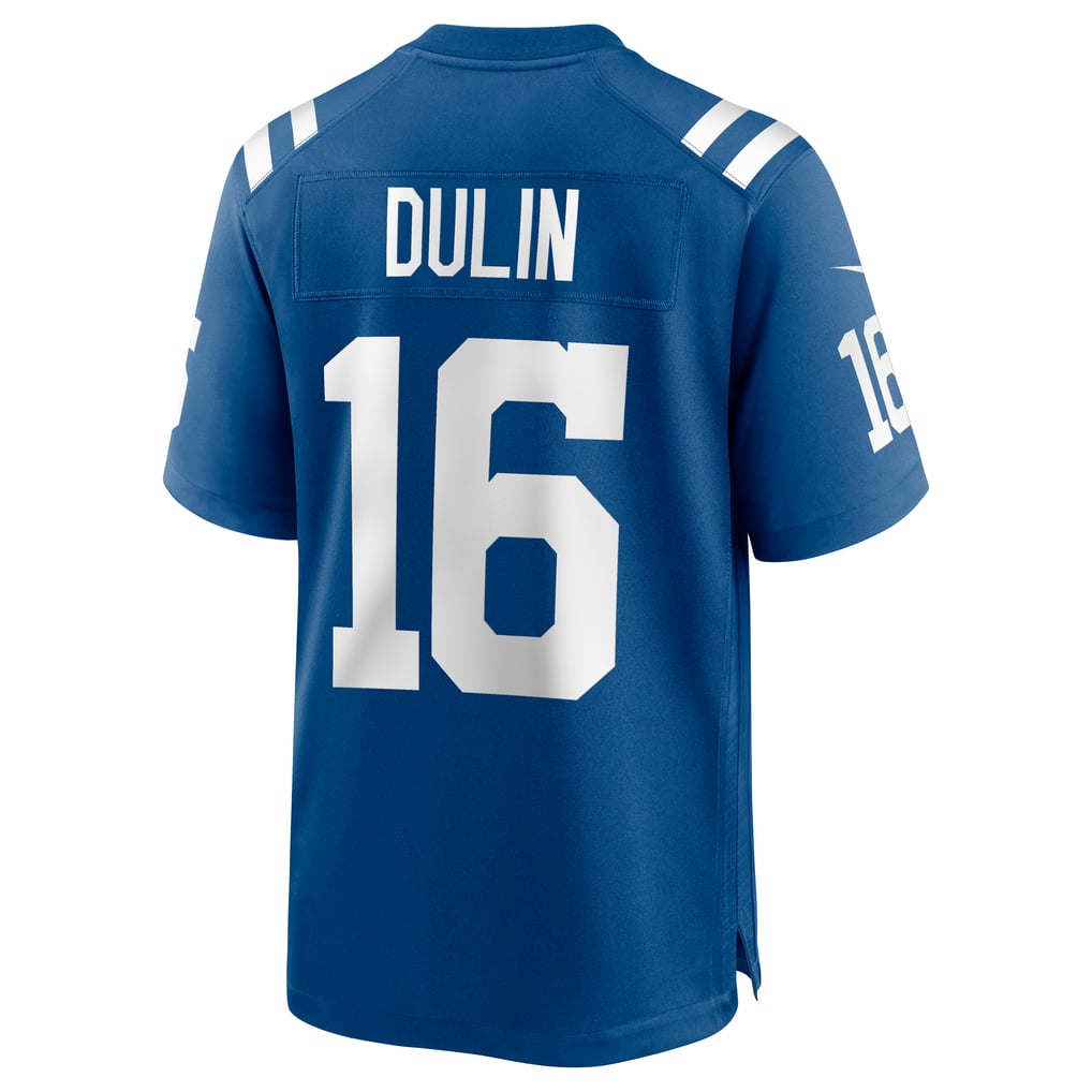Men's Indianapolis Colts Ashton Dulin Nike Royal Game Jersey - Image 4