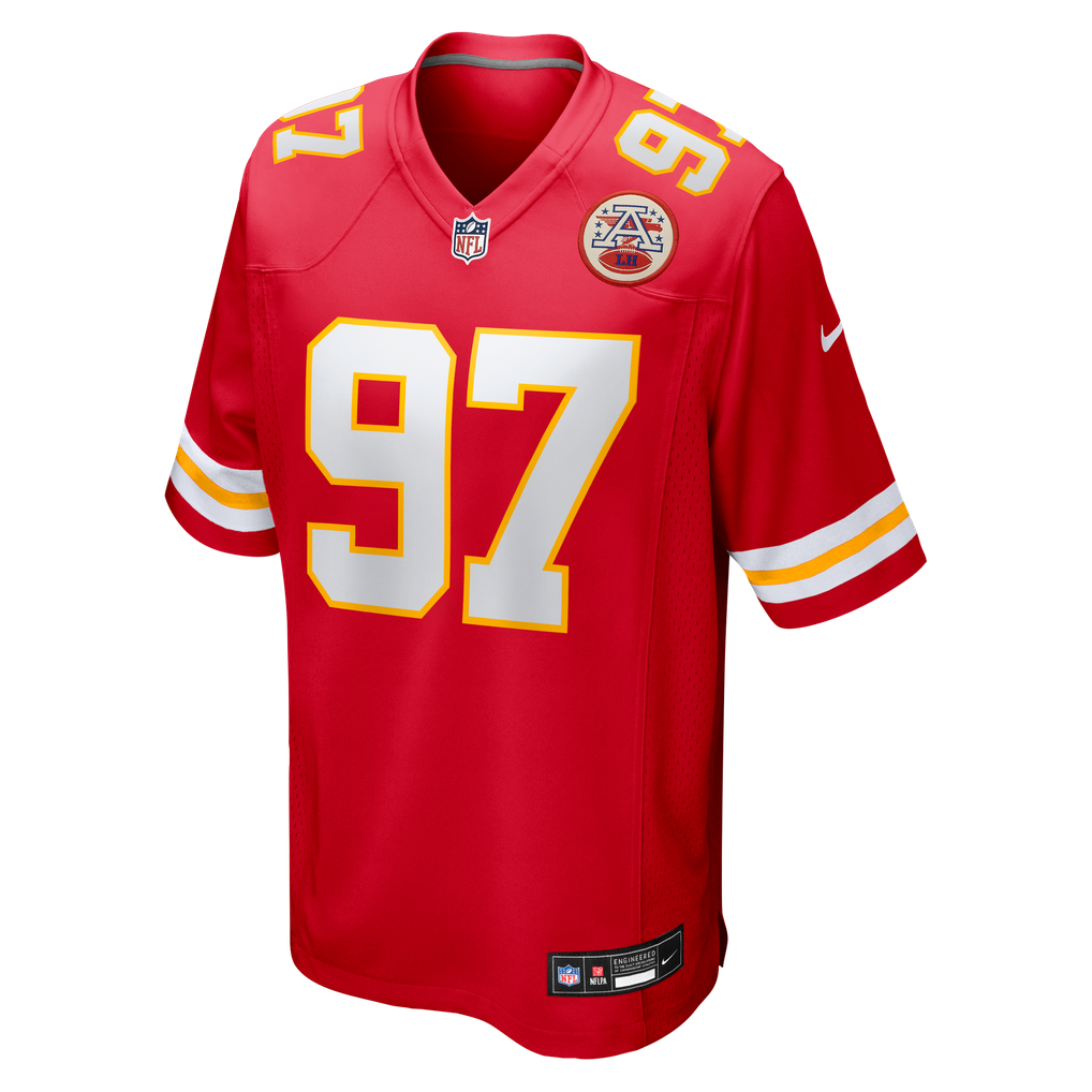Men's Kansas City Chiefs Ashton Gillotte Nike  Red Team Game Jersey - Image 3