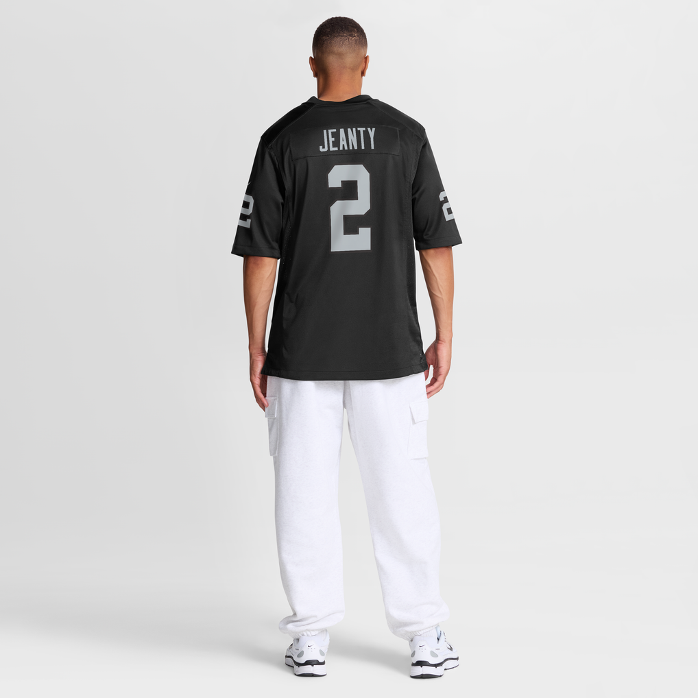 Men's Las Vegas Raiders Ashton Jeanty Nike Black Team Game Jersey - Image 6