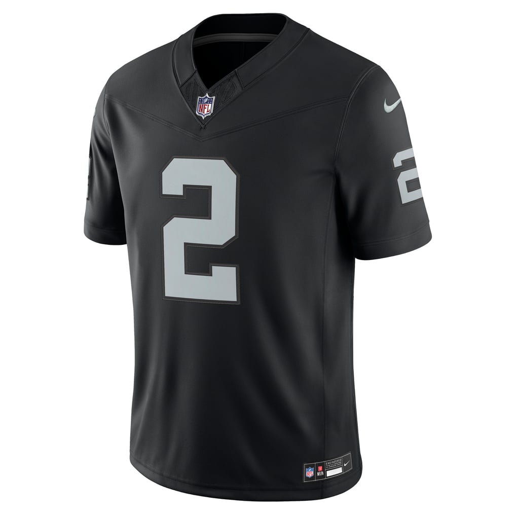 Men's Las Vegas Raiders Ashton Jeanty Nike Black Team Vapor F.U.S.E. Stitched Limited Jersey - Image 3