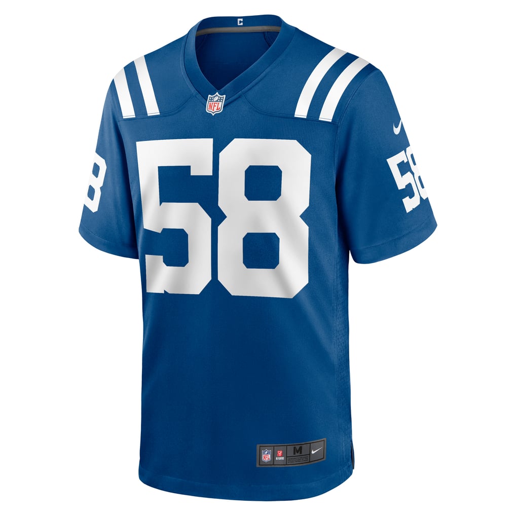 Men's Indianapolis Colts Austin Ajiake Nike  Royal Game Jersey - Image 3
