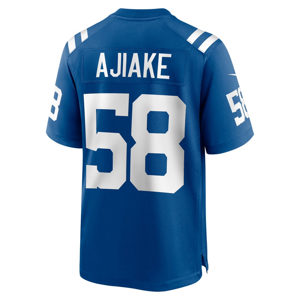 Men's Indianapolis Colts Austin Ajiake Nike  Royal Game Jersey - Image 4