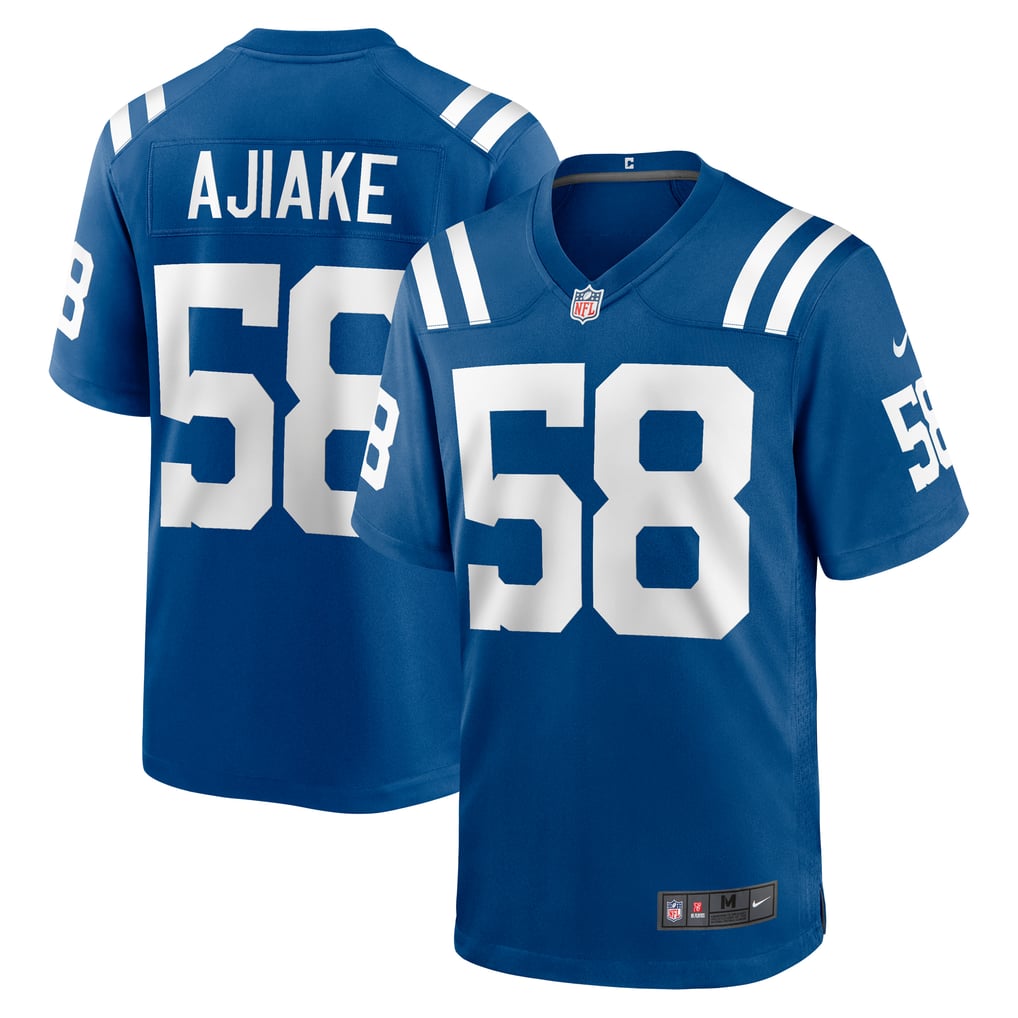 Men's Indianapolis Colts Austin Ajiake Nike  Royal Game Jersey - Image 1