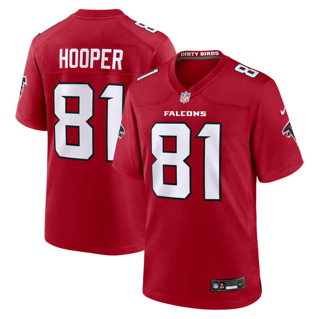 Men's Atlanta Falcons Austin Hooper Nike Red Team Game Jersey