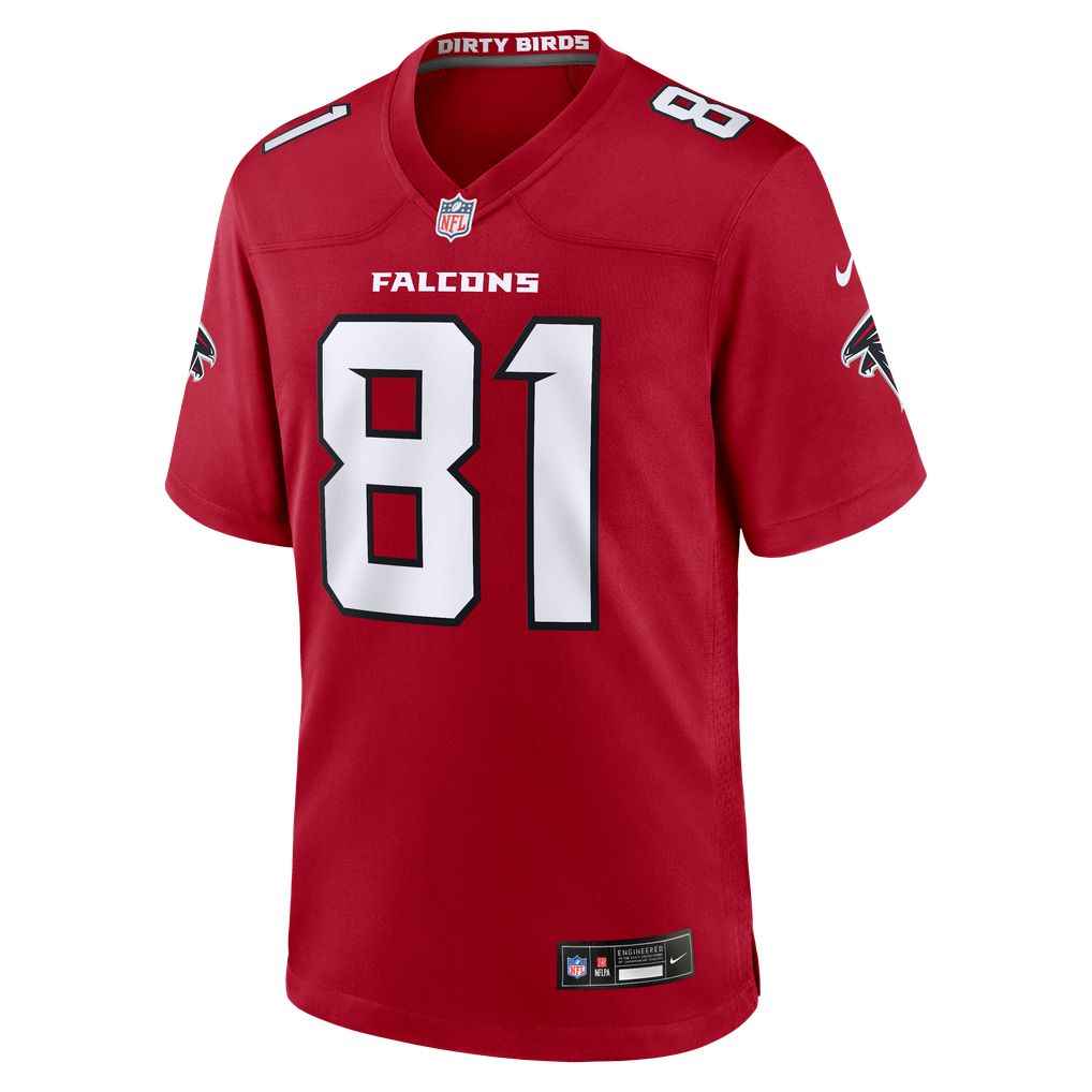 Men's Atlanta Falcons Austin Hooper Nike Red Team Game Jersey
