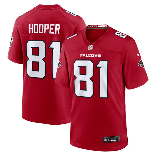 Men's Atlanta Falcons Austin Hooper Nike Red Team Game Jersey