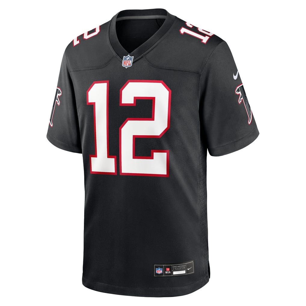 Men's Atlanta Falcons Avieon Terrell Nike Black Alternate Throwback Game Jersey