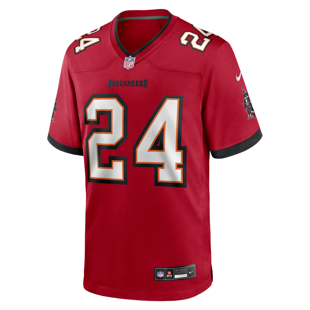 Men's Tampa Bay Buccaneers Ayden Garnes Nike Red Team Game Jersey - Image 5