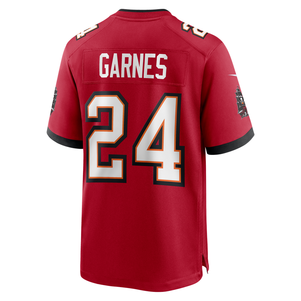 Men's Tampa Bay Buccaneers Ayden Garnes Nike Red Team Game Jersey - Image 6