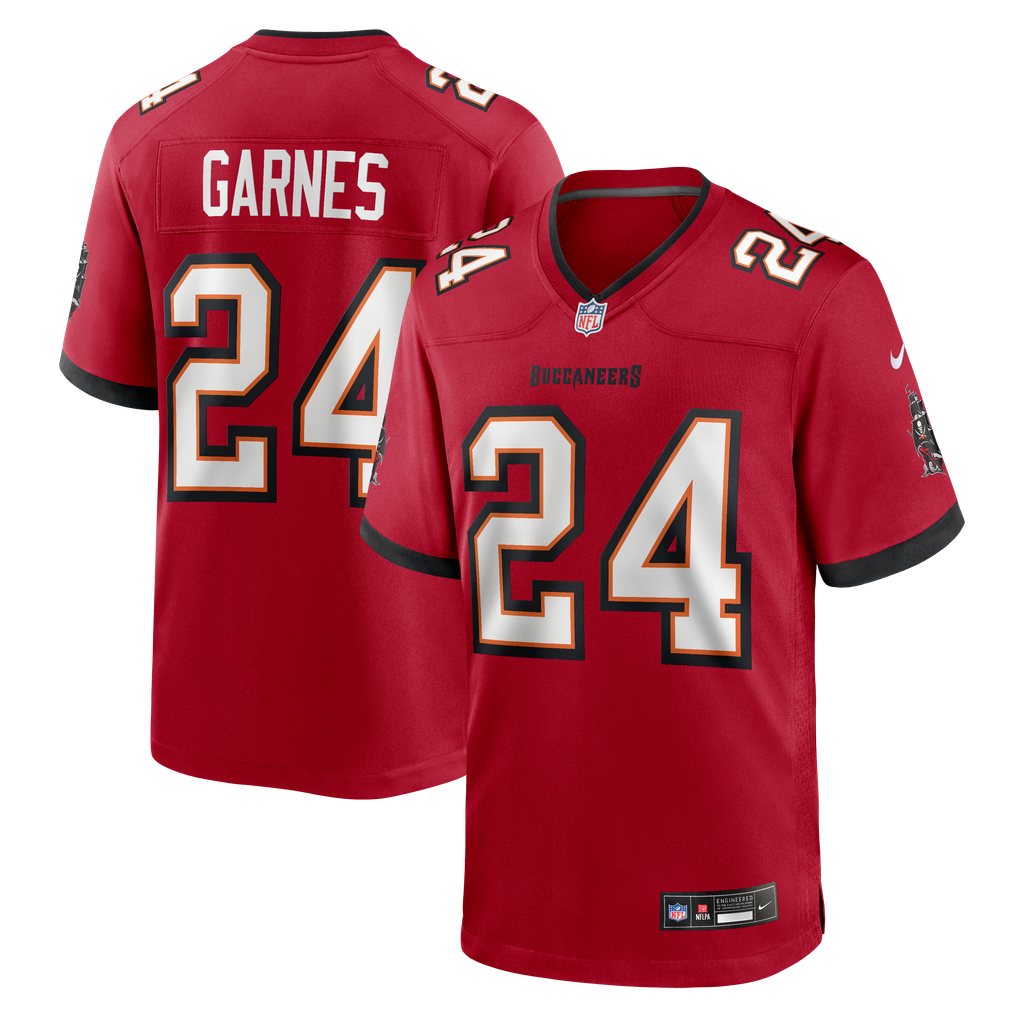 Men's Tampa Bay Buccaneers Ayden Garnes Nike Red Team Game Jersey - Image 1