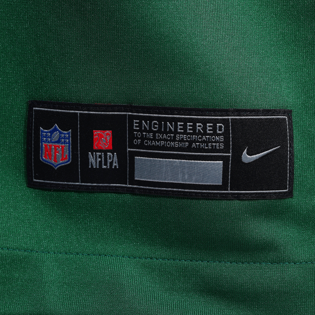 Men's New York Jets Azareye'h Thomas Nike Legacy Green Team Game Jersey - Image 9